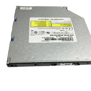 【中古パーツ】Toshiba-Samsung ウルトラスリムDVDドライブ ノートパソコン用 内蔵DVDスーパーマルチ 厚さ9.5mm SATA RW■SU208 ベゼル無しの画像1