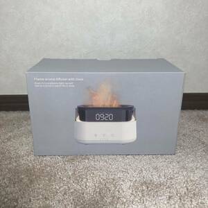 【 新品 / 袋未開封 】火炎 時計 オイルデフューザー 加湿器 ( Flame aroma diffuser with clock )