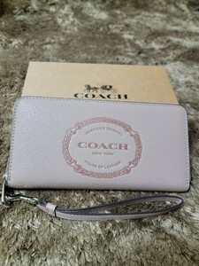 【1スタ】C-165 新品未使用 COACH ロング ジップ アラウンド ウォレット・コーチ ヘリテージ