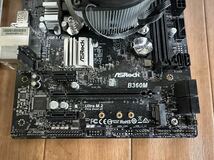 【中古 現状品】 ASRock B360M ＋ i5 8400マザーボード＆CPUセット　CPUファン付き_画像3