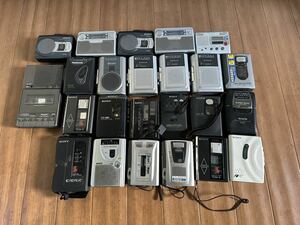SONY /Panasonic /AIWA /SANYO その他カセットコーダー カセットレコーダー 24点セットジャンク品