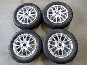 YS6109【送料無料165/65R15】タフト ソリオ デリカD:2などへ BS VRX2 中古スタッドレス ▼15×4.5J 100/4H ET48▼≪即決≫