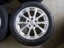 YS6124【送料無料215/55R17】エスティマ オデッセイ ヴェゼル等に 中古スタッドレスセット ★17×7J 114.3/5H ET48★≪即決≫_画像2