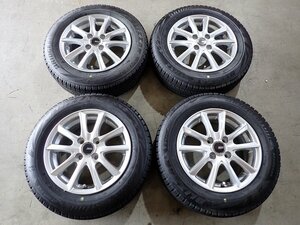 YS6192【送料無料165/70R14】マーチ アクア スペイド パッソ等に BS VRX2 中古スタッドレス ■14×5.5J 100/4H ET45■≪即決≫