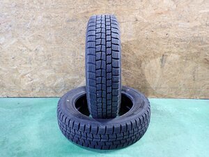 RK2126【送料無料155/65R14】2本 ダンロップ ウィンターマックス 01 WM01 中古スタッドレス 軽自動車に ≪即決有り≫