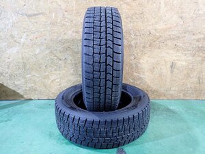 RK2133【送料無料195/65R16】2本 ダンロップ ウィンターマックス 02 WM02 中古スタッドレス ライズ ロッキー 60プリウス ≪即決≫