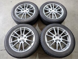 YS6294【送料無料215/50R17】レヴォーグ プリウスαなどへ ヨコハマ 中古スタッドレスセット ■17×7J 114.3/5H ET47■