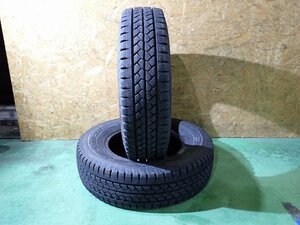 RK2311【送料無料195/80R15 107/105LT】2本 ブリヂストン BLIZZAK VL1 中古スタッドレスタイヤ ハイエース キャラバン《即決》