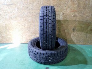 RK2306【送料無料185/65R15】2本 ダンロップ WINTERMAXX WM02 2022年製 中古スタッドレスタイヤ フリード ノート《即決》