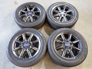 YS6339【送料無料195/55R16】F55 F56 F57ミニなどへ ブリヂストン 中古スタッドレスセット ■16×6.5J 112/5H ET50■