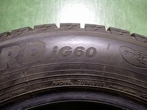 RK2320【送料無料205/60R16】2本 ヨコハマ ice GUARD6 iG60 中古スタッドレスタイヤ プリウスα ノア VOXYなどへ《即決あり》_画像5