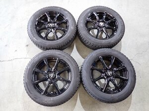 YS6542【送料無料175/65R15】アクア スイフト フィット キューブなどに 2021年製 中古スタッドレス ■15×5.5J 100/4H ET42■