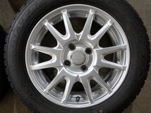 YS6550【送料無料175/65R15】アクア フィット スイフト キューブなどに 中古スタッドレスセット ★15×5.5J 100/4H ET42★_画像2