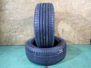 RK2669【送料無料225/55R17】2本 ダンロップ SP SPORT MAXX 050 中古夏タイヤ フーガ シーマ アルファード ≪即決≫