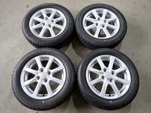 YS6885【送料無料155/65R14】ダイハツ純正 ウェイク キャスト 中古スタッドレスセット■14×4.5J 100/4H ET45■《即決あり》