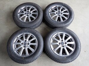 YS6701【送料無料185/65R15】フリード ティーダ ノートなどへ 中古スタッドレスセット●15×5.5J 100/4H ET43●