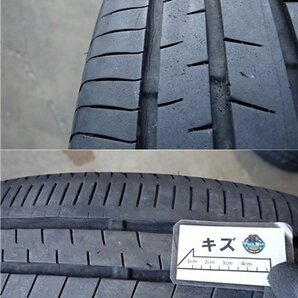 YS6382【送料無料195/60R16】トヨタ純正 20系 ウィッシュ 純正 ダンロップ 中古夏タイヤセット ■16×6J 100/5H ET45■の画像10