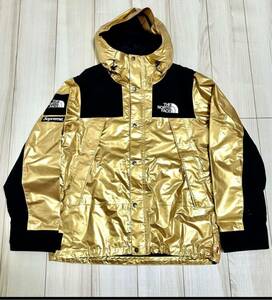 【極美品】Supreme 18ss THE NORTH FACE METALLIC MOUNTAIN PARKA GOLD シュプリーム ノースフェイス マウンテンパーカー ゴールド サイズM