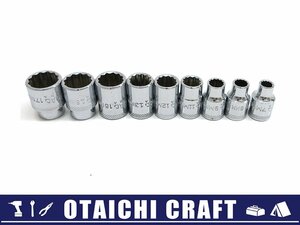 【中古】MAC TOOLS(マックツールズ) 3/8(9.5s) ソケット X2シリーズ 9個セット｜7-9.11-13.15-17mm【/D20179900005592D/】