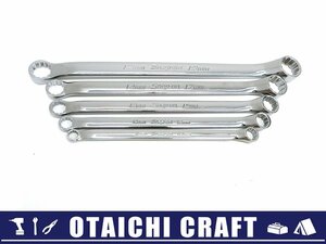 【中古】Snap-on(スナップオン) 10°オフセットメガネレンチ XBMシリーズ 5本セット｜8-19mm【/D20179900032508D/】