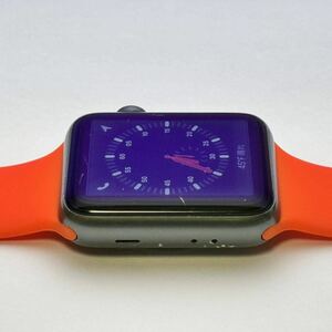 【動作良好】 Cellular Apple Watch Series3 42mm LTE GPS バッテリー95% スペースグレイ アップルウォッチ アルミニウム Series 3