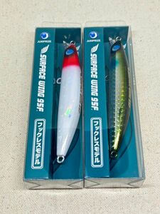 ジャンプライズ サーフェスウィング 95F 2個セット 未開封品 レッドヘッドパール ＆ イナッコレンズ フックレス 