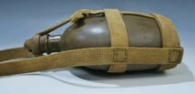 戦前 大日本帝国陸軍 水筒 アルミ製 ベルト付（1123_画像6