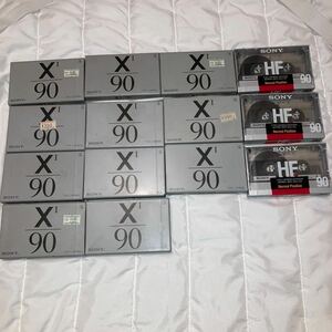 SONY カセットテープ XI 90ノーマルポジション c-90x1 11本　SONYカセットテープ HF90 3本　全て未開封