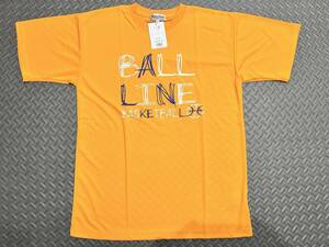 新品【BALL LINE】ボールライン ドライTシャツ　イエロー/XL　ON THE COURT