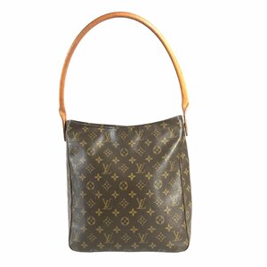 【1円～】ルイヴィトン LOUIS VUITTON バッグ ショルダーバッグ ルーピングGM M51145 SD1000 レザー ブラウン 中古