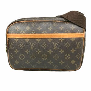 【1円～】ルイヴィトン LOUIS VUITTON バッグ ショルダーバッグ リポーターPM M45254 SP1002 モノグラム PVC レザー ブラウン 中古