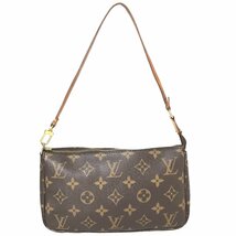 【1円～】ルイヴィトン LOUIS VUITTON バッグ ハンドバッグ ポシェット モノグラム アクセソワール M51980 SL1928 ブラウン 中古_画像1