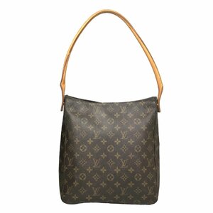 【1円～】ルイヴィトン LOUIS VUITTON バッグ ショルダーバッグ ルーピングGM M51145 LM0032 レザー ブラウン 中古