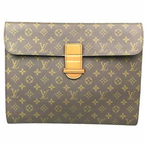 【中古】ルイヴィトン LOUISVUITTON バッグ セカンドバッグ クラッチバッグ モノグラム ブラウン レザー PVC M53445 中古