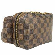 【1円～】ルイヴィトン Louis Vuitton バッグ ウエストバッグ ウエストポーチ ジェロニモス エベヌ ダミエ N51994 CA0095 ブラウン 中古_画像2