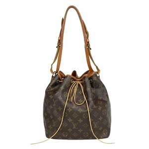 【1円～】ルイヴィトン LOUIS VUITTON バッグ ショルダーバッグ プチノエ モノグラム M42226 ブラウン レザー 中古