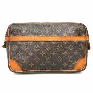 【1円～】ルイヴィトン LOUIS VUITTON バッグ クラッチバッグ コンピエーニュ28 M51845 882SL モノグラム レザー ブラウン 中古