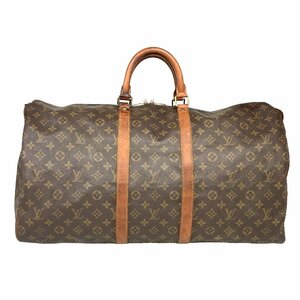 【1円～】ルイヴィトン Louis Vuitton バッグ ボストンバッグ モノグラム キーポル55 M41424 MI888 ブラウン レザー 中古　