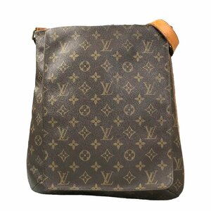 【1円～】ルイヴィトン LOUIS VUITTON バッグ ショルダーバッグ ミュゼットサルサ M51258 AS0072 モノグラム レザー ブラウン 中古