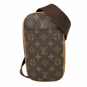 【1円～】ルイヴィトン LOUIS VUITTON モノグラム M51870 CA1020 ポシェット・ガンジュ ショルダーバッグ PVC レザー ブラウン 中古