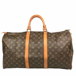 1円～　ルイヴィトン LOUIS VUITTON バッグ ボストンバッグ ボストンバッグ キーポル50 モノグラム M41426 821SD レザー ブラウン 中古