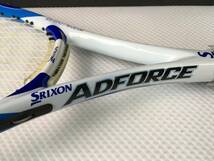 sqP146# 美品 スリクソン アドフォース 硬式用テニスラケット ブルー ケース付き ※ケースに汚れ有　SRIXON ADFORCE_画像3