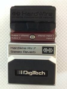 weP162* 送料無料 Digitech Hardwire RV-7 Stereo Reverb 本体のみ ※簡単な音出し確認のみ