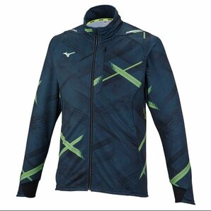 【新品未使用】MIZUNO/ストレッチウォームアップジャケット/ユニセックス/L/シーネイビー