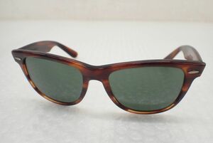 ☆D509-60-M　B&L レイバン ウェイファーラー 2 ボシュロム Ray-Ban USA WAYFARERⅡ 米国製　ビンテージ　モックトータス　サングラス　