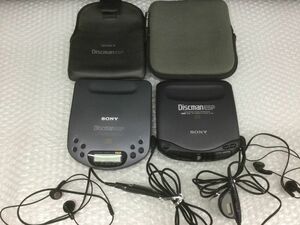 D549-60【通電動作確認済み2点まとめ】Sony(ソニー)CDウォークマン D-321 D-235 ディスクマンESP コンパクトプレーヤー/Discman Walkman