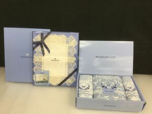 YS197-100【未使用保管品】Wedgwood(ウェッジウッド)テーブルセンター/ワイルドストロベリー/バスタオル フェイスタオル WW1560/t