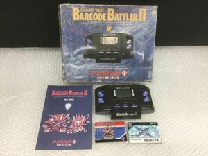 YS211-80【ジャンク】エポック社 バーコードバトラーⅡ 時空を超えた戦士達 BARCODE BATTLER EPOCH/カード説明書箱付きt