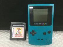 D590-60【通電動作確認済み】Nintendo(ニンテンドー)ゲームボーイカラー(GAMEBOY)CGB-001 本体/ゲームソフト付きt_画像1