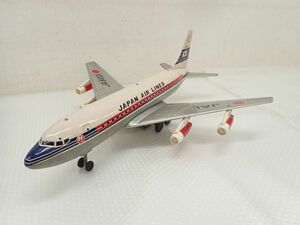 D667-160　当時物・レア　野村トーイ ブリキ 飛行機 日本航空 JAL8001 DC-8　中古現状品　直接引き取り歓迎